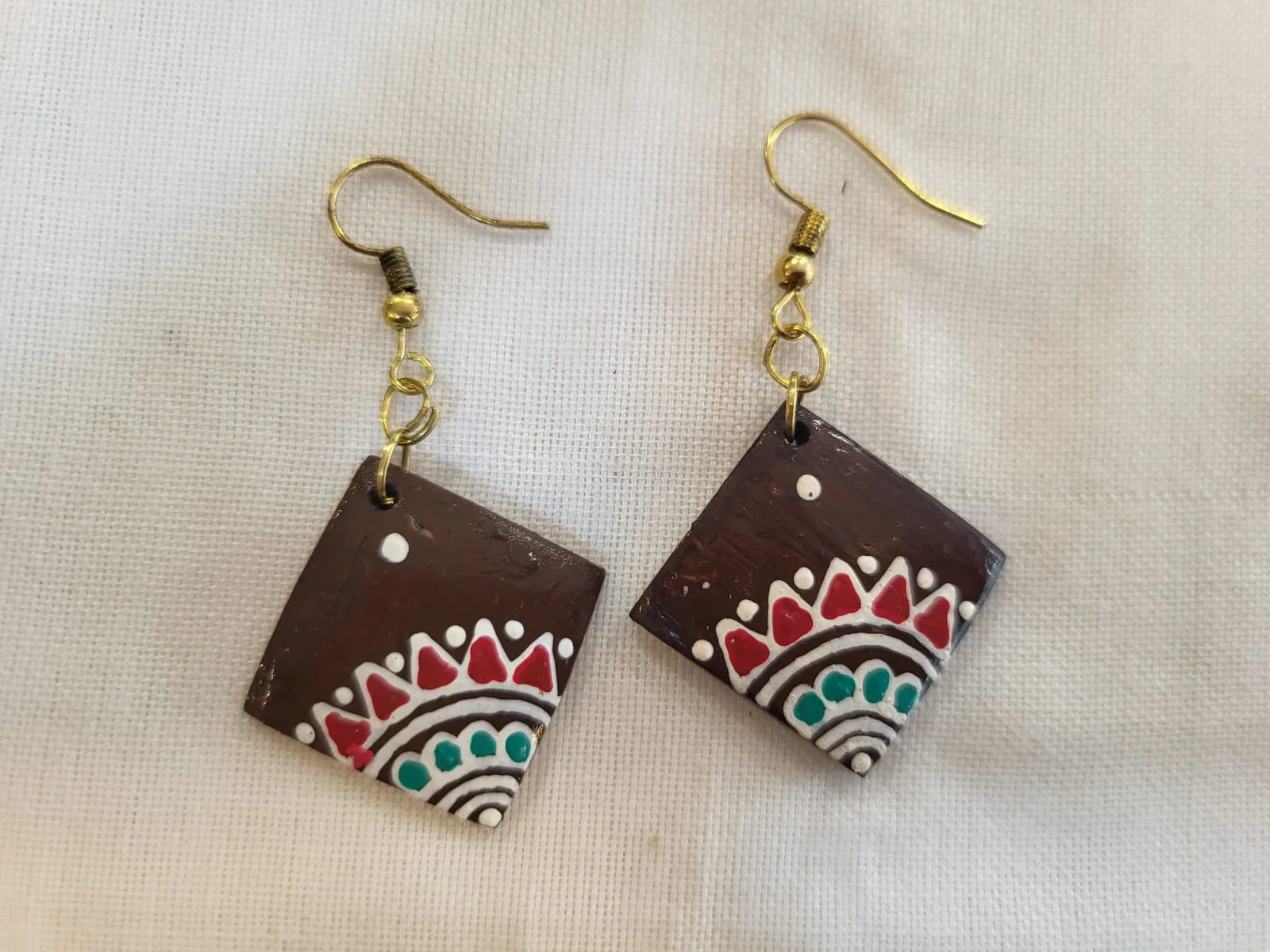Tribal Mandala Diamond Earrings