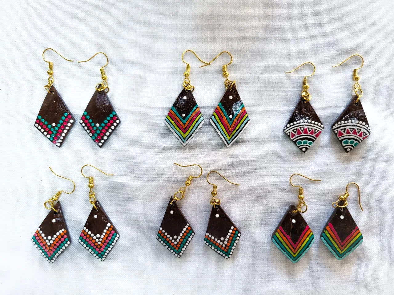 Tribal Diamond Earrings