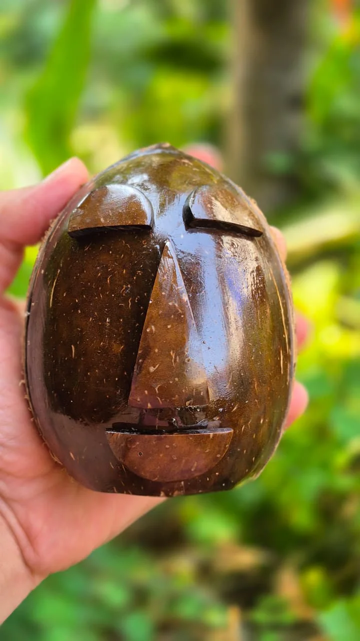 Coconut shell Dhoop Holder